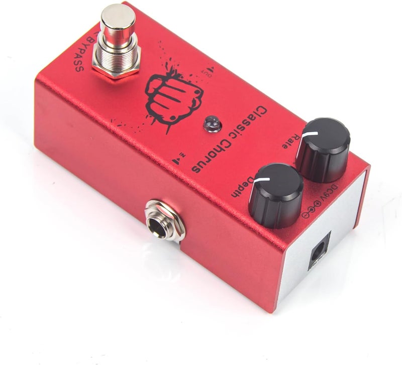 IOppWin Classic Chorus Guitar Effects Pedal - Crisp 12-String Tone, True Bypass, Aluminum Body, DC 9V Power (Adapter Not Included) - Image 3
